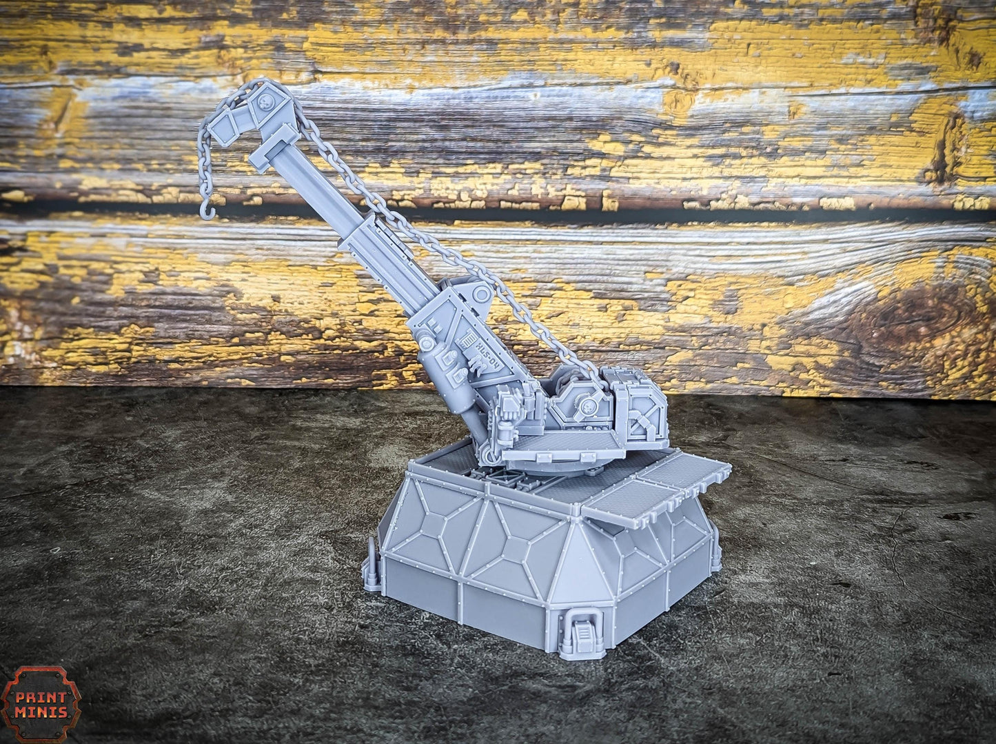 Heavy Lift Crane - Sci-Fi Space Industrial Terrain by Print Minis