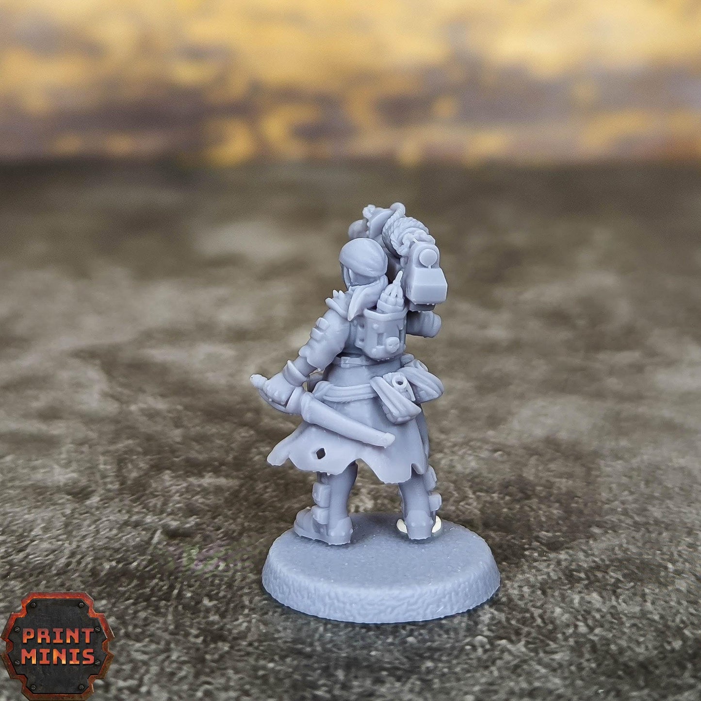 Jacquette - Bounty Hunter -  Sci-Fi Grimdark Mercenaries by Print Minis