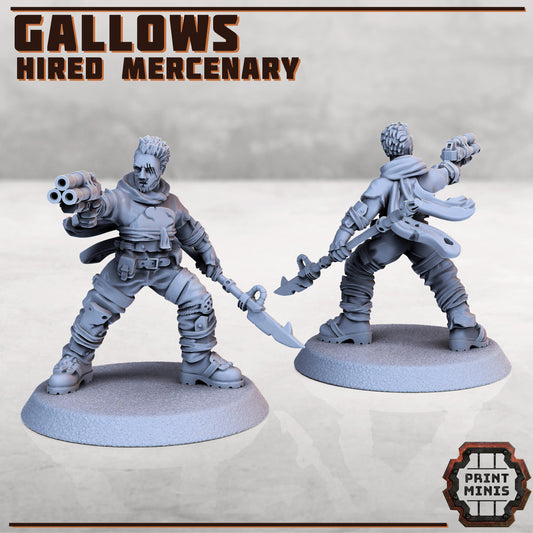 Gallows - Hired Mercenary -  Sci-Fi Grimdark Mercenaries by Print Minis