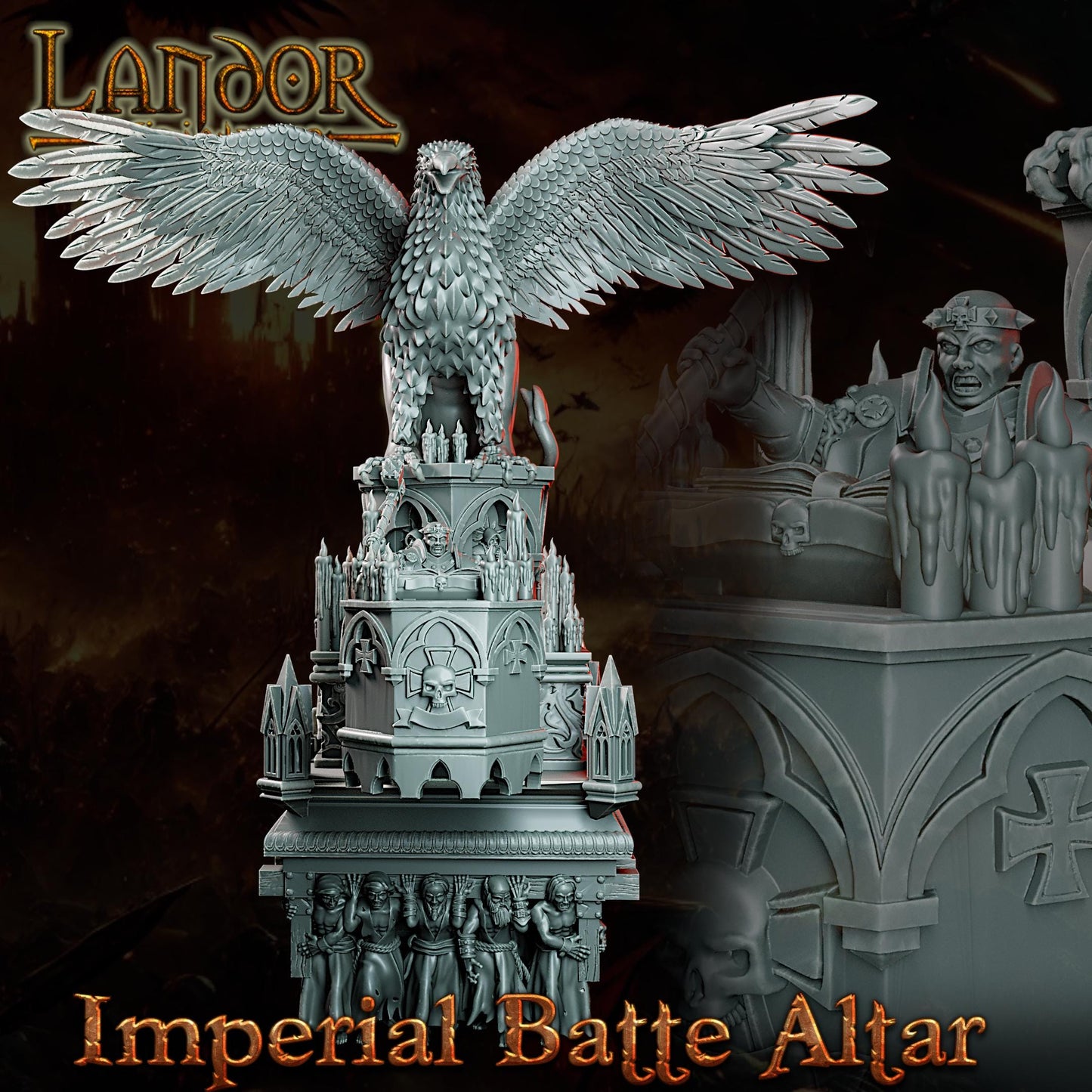 Imperial Battle Altar, Modular Empire miniatures by Landor Miniatures! Empire for Fantasy Wargames