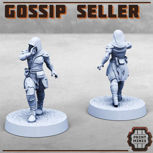 Gossip Seller -  Sci-Fi Grimdark Mercenaries by Print Minis