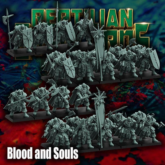 Chaotic Warrior Blood and Souls, Bits and Weapon Conversions by Reptilian Overlords, perfect for Fantasy Wargames