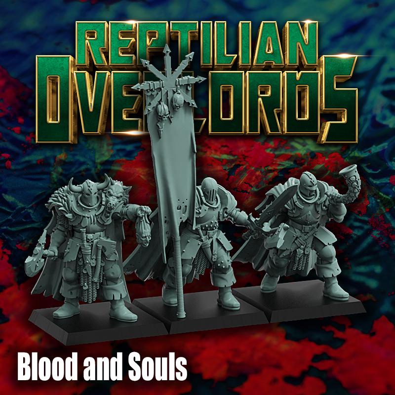 Chaotic Warrior Blood and Souls, Bits and Weapon Conversions by Reptilian Overlords, perfect for Fantasy Wargames