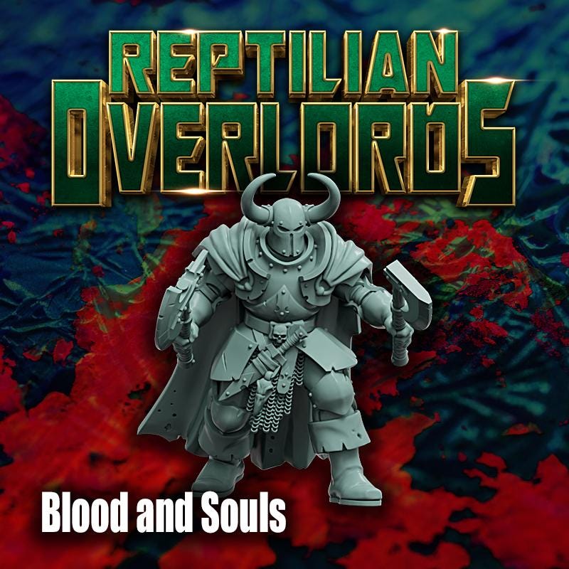 Chaotic Warrior Blood and Souls, Bits and Weapon Conversions by Reptilian Overlords, perfect for Fantasy Wargames