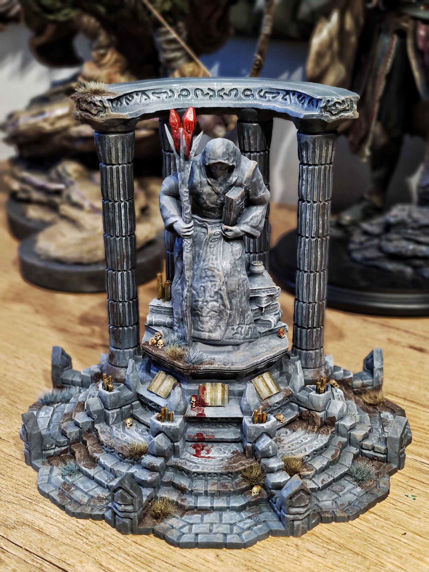 Altar of Wisdom - Tabletop Terrain - 28 MM, Tabletop 3D Printed Terrain by MiniatureLand, Perfect for Wargaming and RPGs