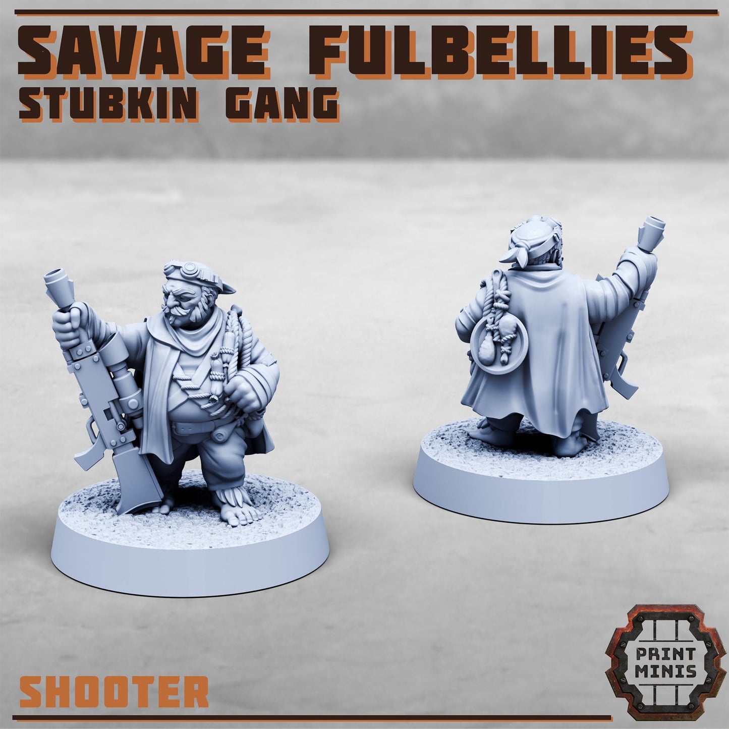 Savage Fulbellies - Stubkin Gang - Sci-Fi Grimdark Smallfolk by Print Minis