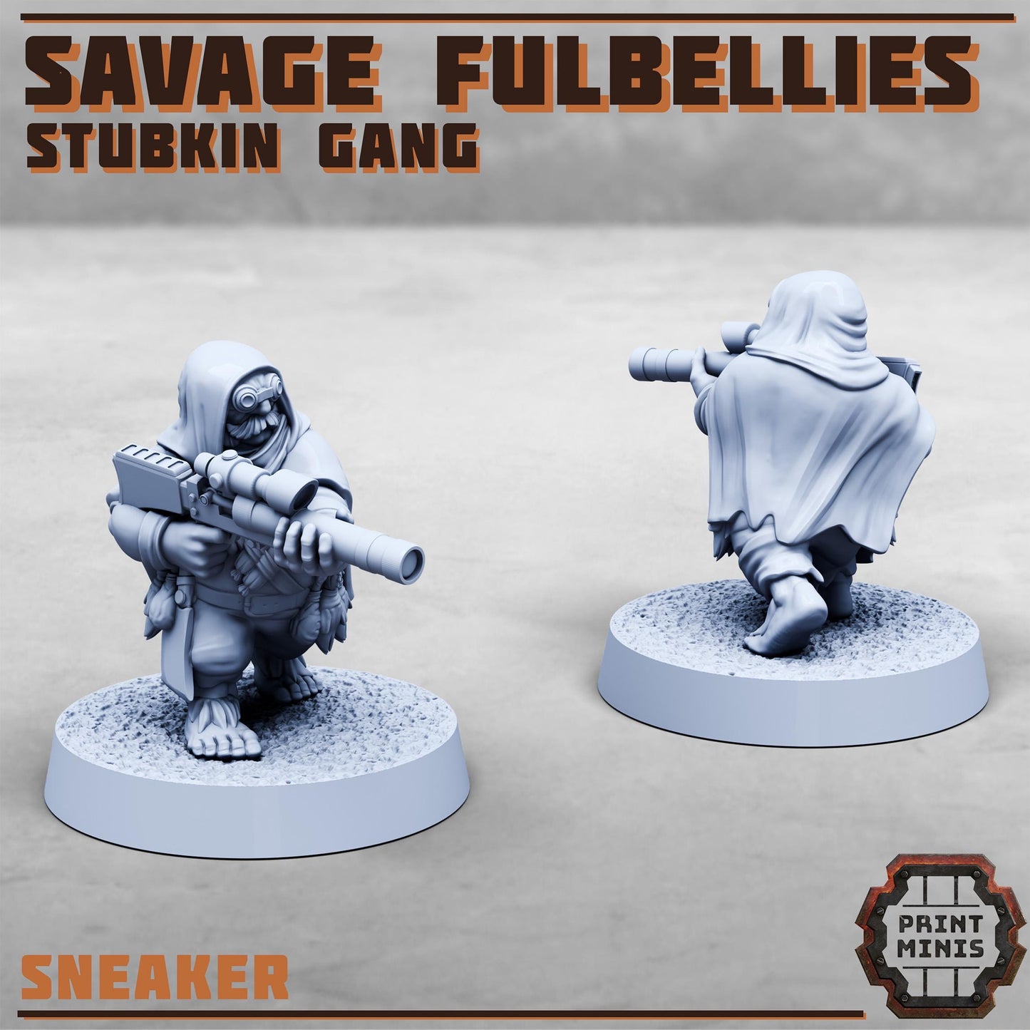 Savage Fulbellies - Stubkin Gang - Sci-Fi Grimdark Smallfolk by Print Minis