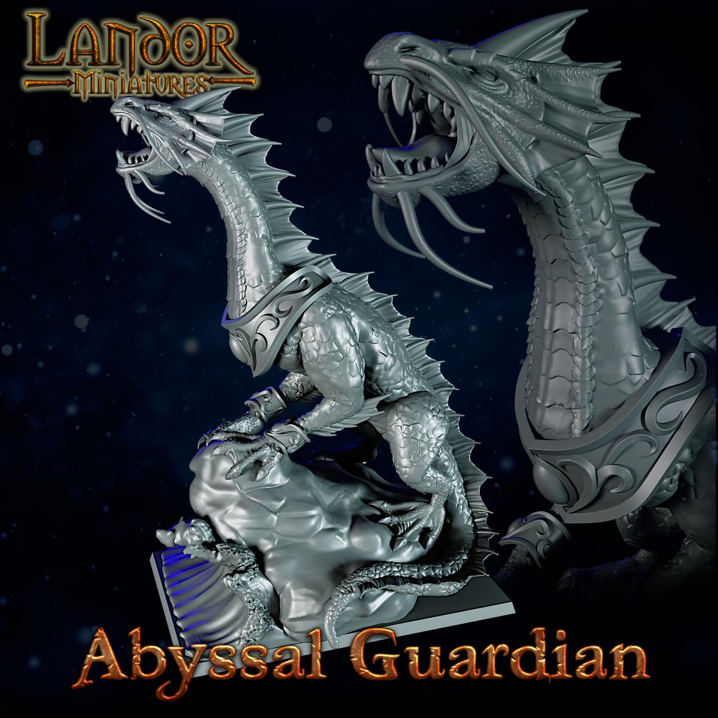 Abyssal Guardian, Modular High Elven miniatures by Landor Miniatures! High Elves for Fantasy Wargames