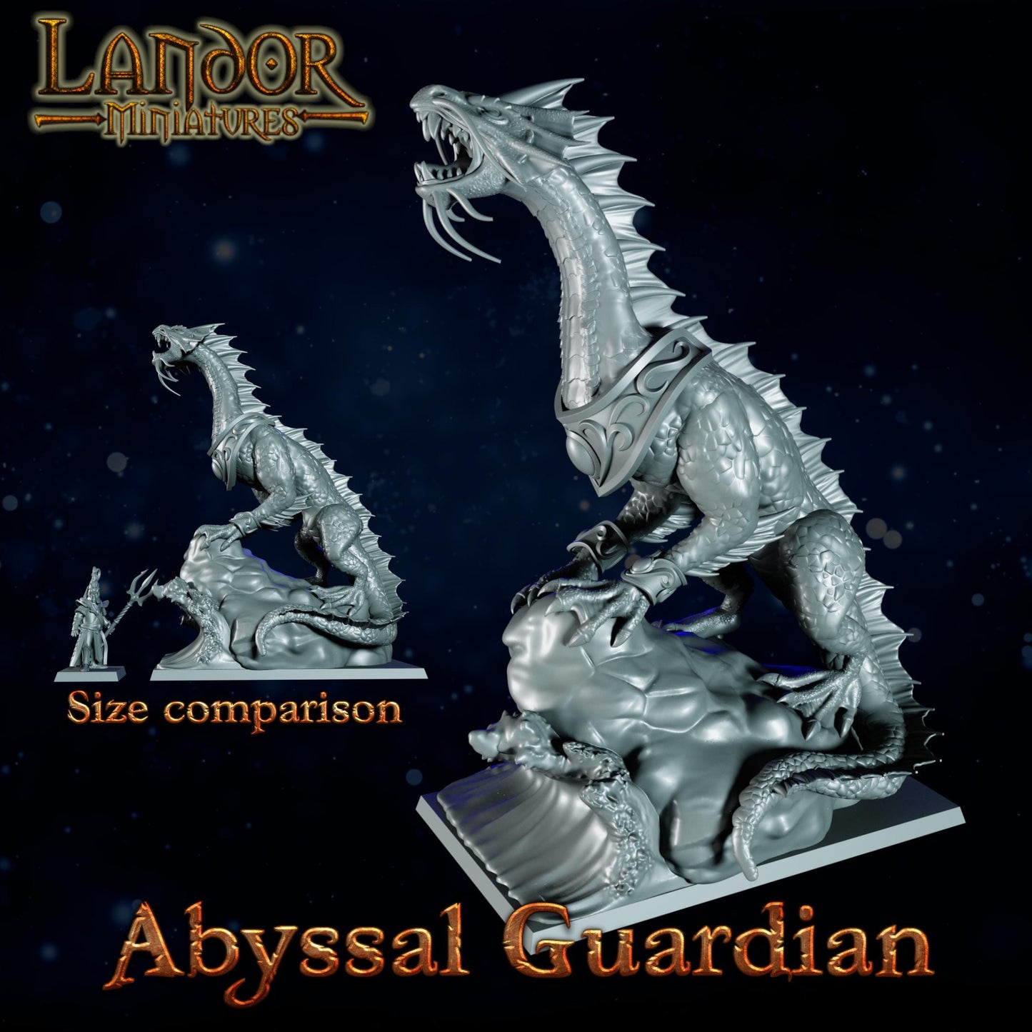 Abyssal Guardian, Modular High Elven miniatures by Landor Miniatures! High Elves for Fantasy Wargames