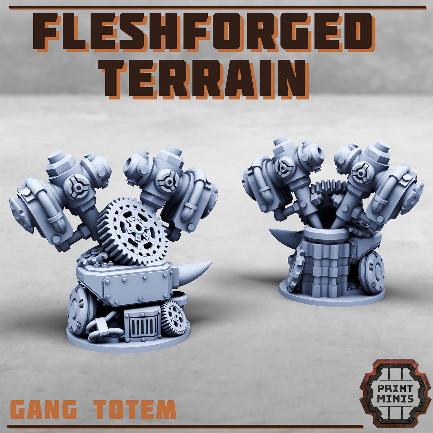 Fleshforged Gang Traps -  Sci-Fi Grimdark City Skirmish Warfare Purifier Mercenaries by Print Minis
