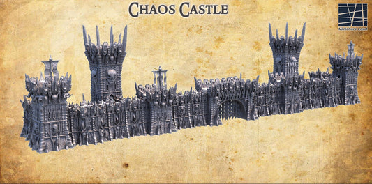 Chaos Castle - Tabletop Terrain - 28 MM, Tabletop 3D Printed Terrain by MiniatureLand, Perfect for Wargaming and RPGs