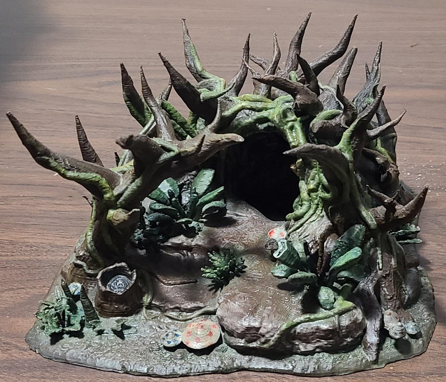 Forest Underground Entrance - Tabletop Terrain - 28 MM, Tabletop 3D Printed Terrain by MiniatureLand, Perfect for Wargaming and RPGs