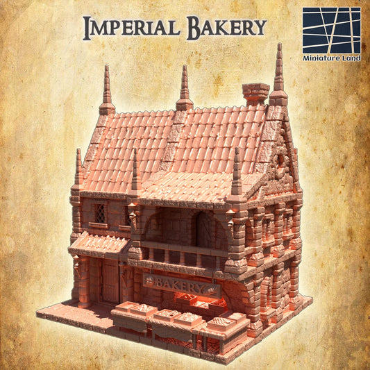 Imperial Bakery - Tabletop Terrain - 28 MM, Tabletop 3D Printed Terrain by MiniatureLand, Perfect for Wargaming and RPGs