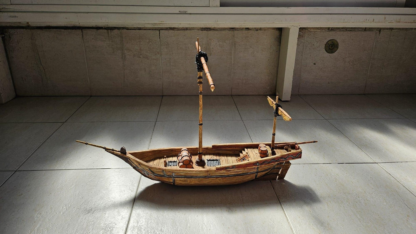 Fisherman Tartane - Tabletop Terrain - 28 MM, Tabletop 3D Printed Terrain by MiniatureLand, Perfect for Wargaming and RPGs