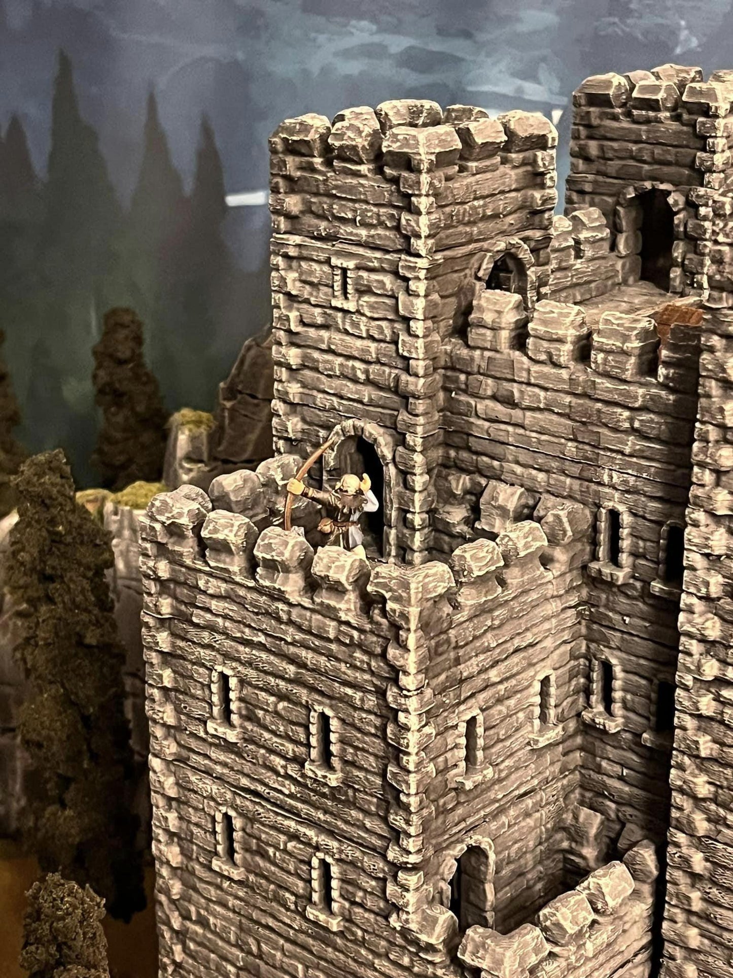 Old Norman Keep - Tabletop Terrain - 28 MM, Tabletop 3D Printed Terrain by MiniatureLand, Perfect for Wargaming and RPGs