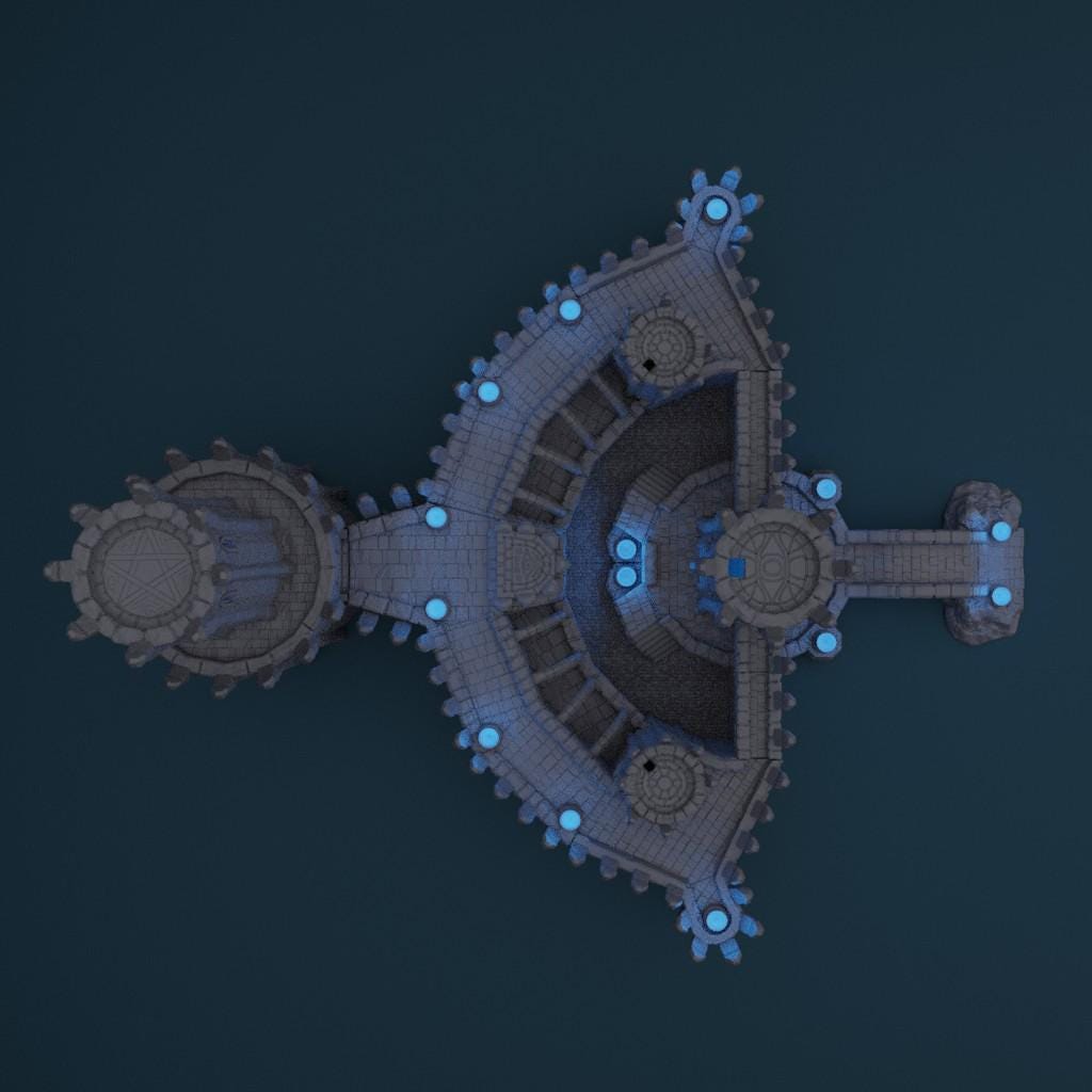 Wizard Academy - Tabletop Terrain - 28 MM, Tabletop 3D Printed Terrain by MiniatureLand, Perfect for Wargaming and RPGs