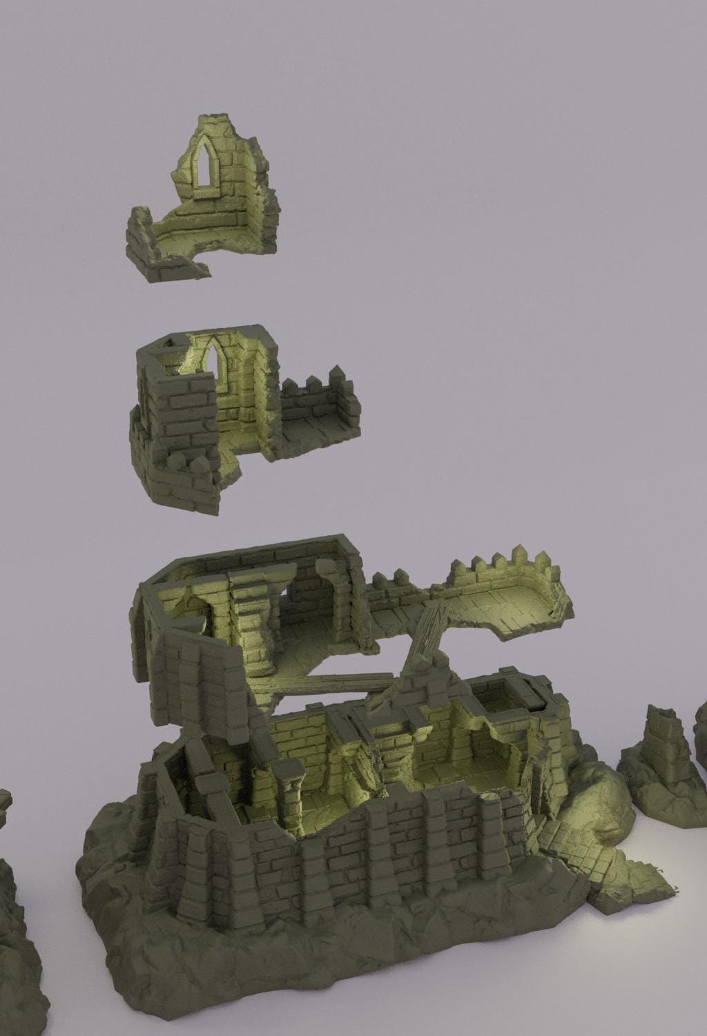 Small Desert Outpost - Tabletop Terrain - 28 MM, Tabletop 3D Printed Terrain by MiniatureLand, Perfect for Wargaming and RPGs