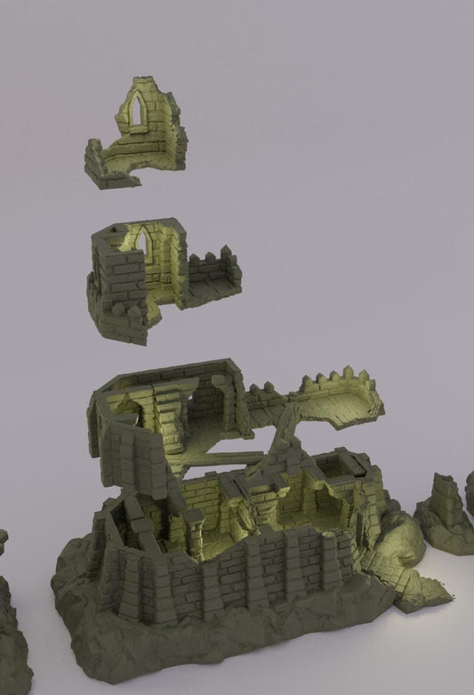 Small Desert Outpost - Tabletop Terrain - 28 MM, Tabletop 3D Printed Terrain by MiniatureLand, Perfect for Wargaming and RPGs