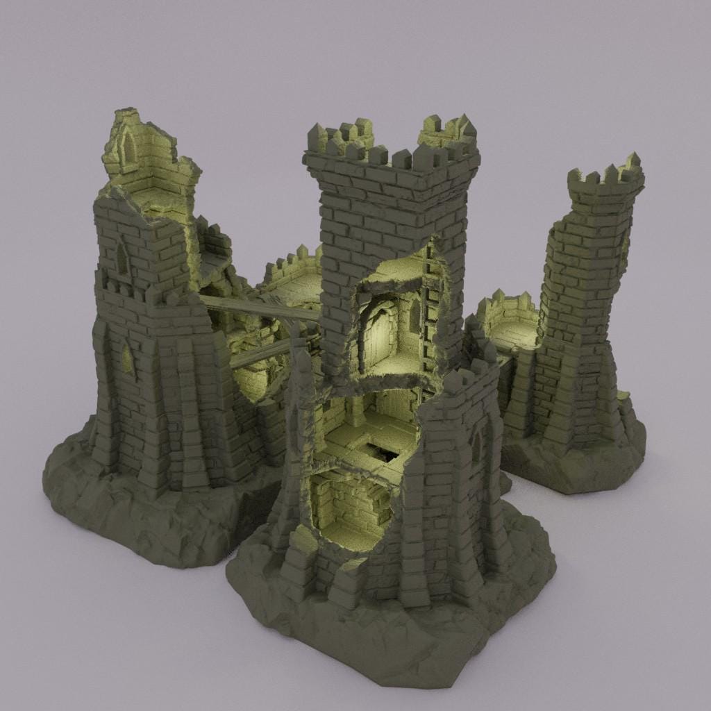 Small Desert Outpost - Tabletop Terrain - 28 MM, Tabletop 3D Printed Terrain by MiniatureLand, Perfect for Wargaming and RPGs