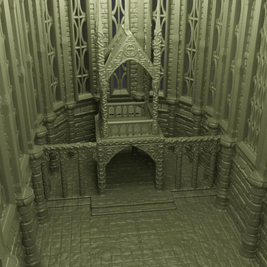 Reliquary Chapel - Tabletop Terrain - 28 MM, Tabletop 3D Printed Terrain by MiniatureLand, Perfect for Wargaming and RPGs