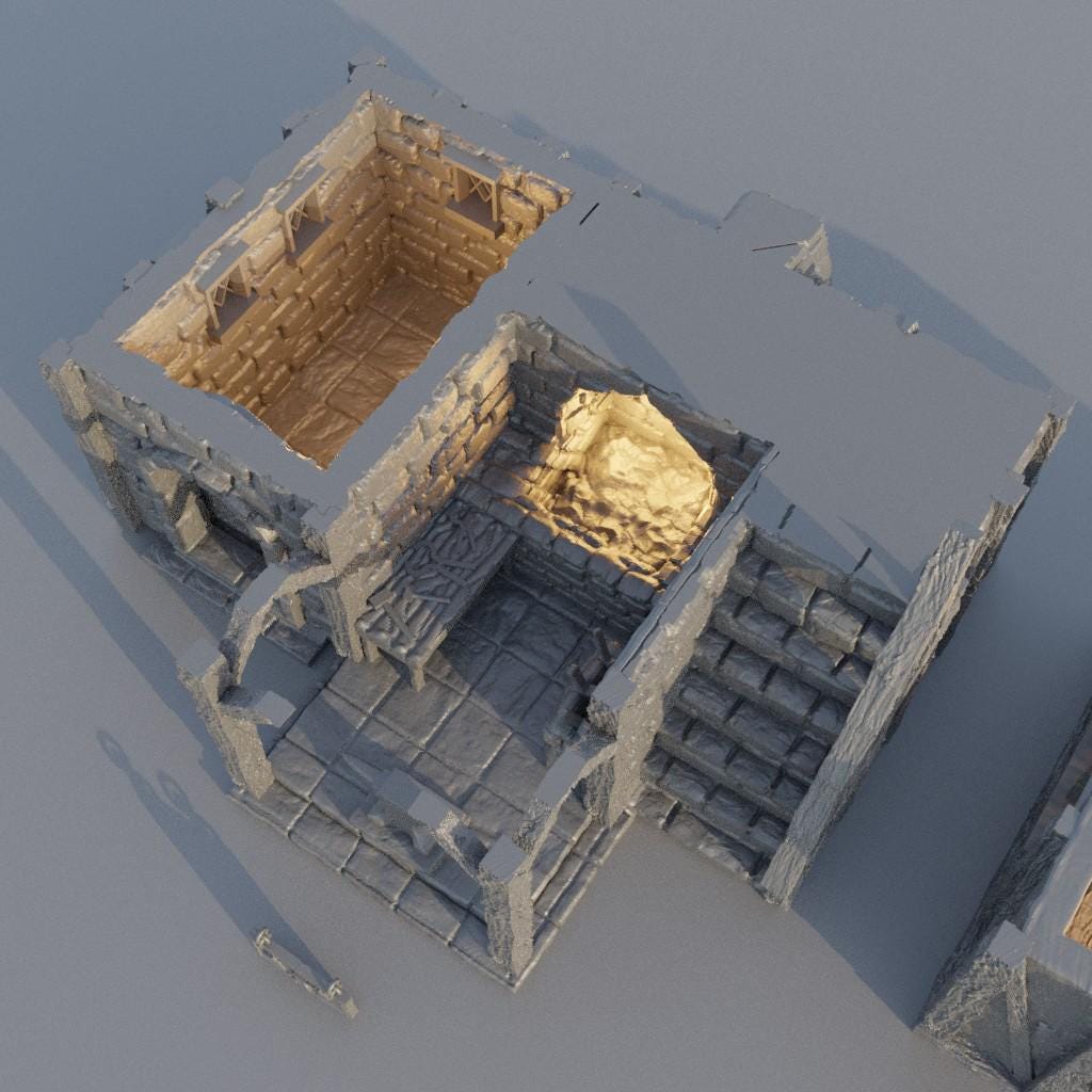 Town Blacksmith - Tabletop Terrain - 28 MM, Tabletop 3D Printed Terrain by MiniatureLand, Perfect for Wargaming and RPGs