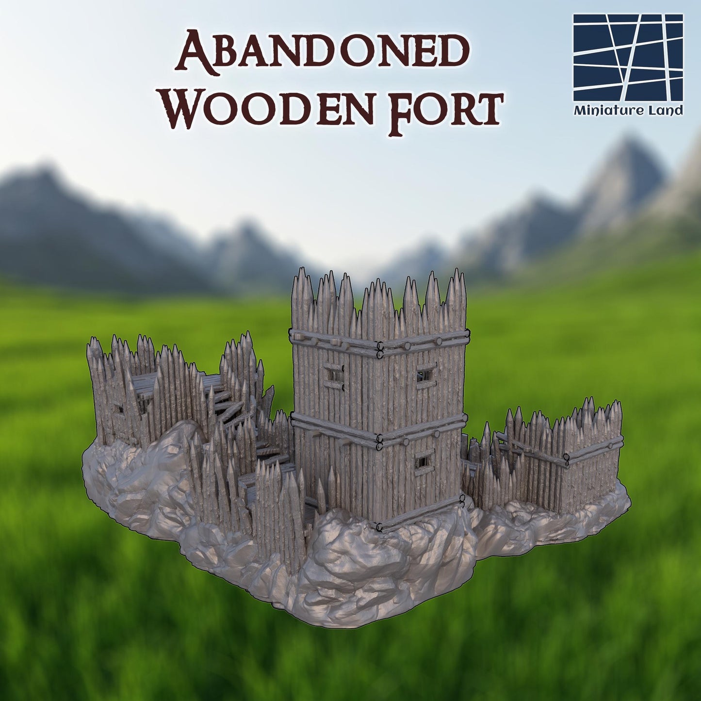 Medieval Guard Fort - Tabletop Terrain - 28 MM, Tabletop 3D Printed Terrain by MiniatureLand, Perfect for Wargaming and RPGs