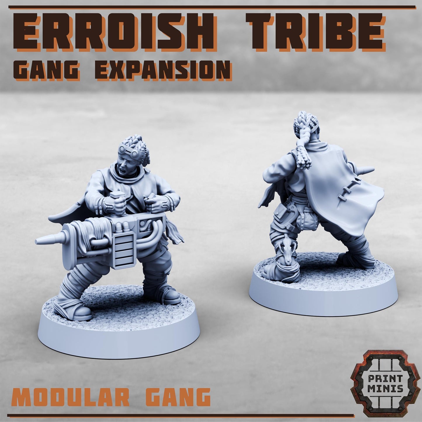 Erroish Tribe - Gang Expansion 2 -  Sci-Fi Grimdark Mercenaries by Print Minis