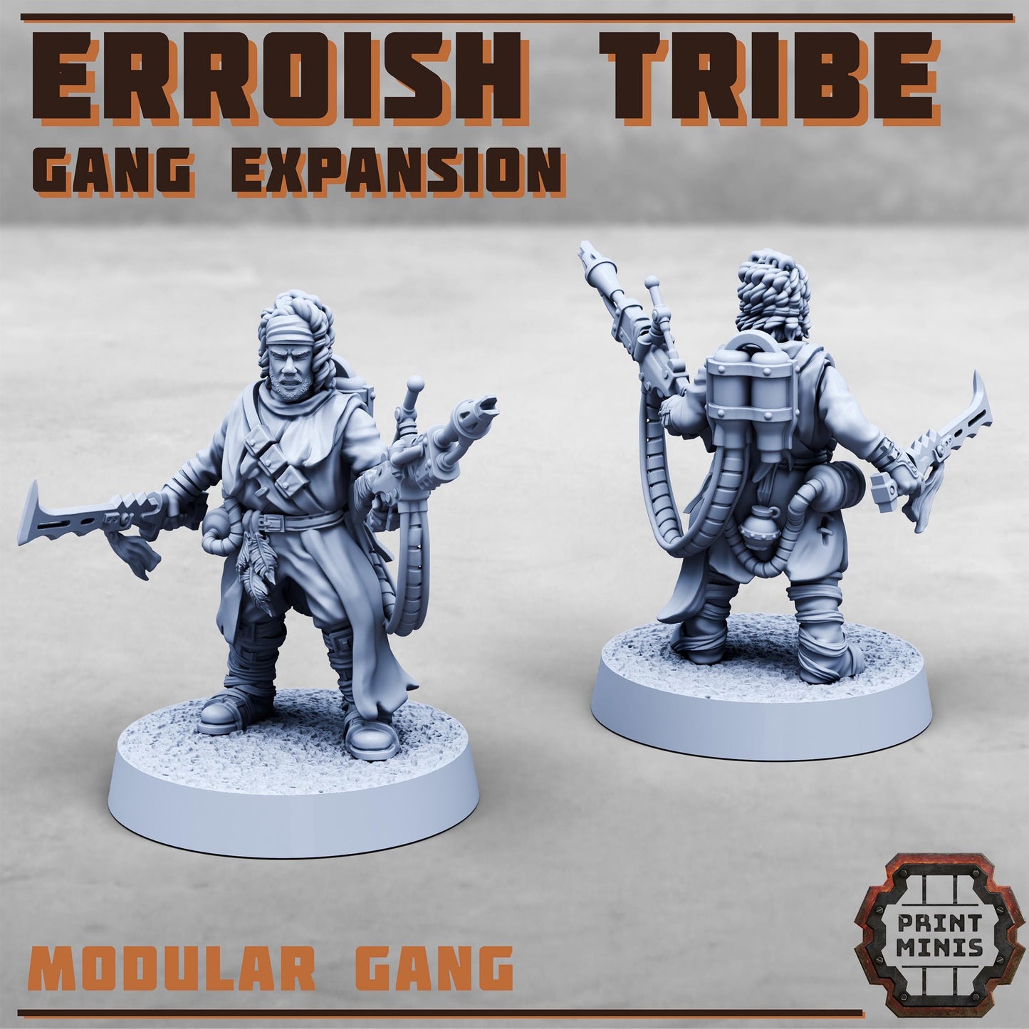Erroish Tribe - Gang Expansion 2 -  Sci-Fi Grimdark Mercenaries by Print Minis