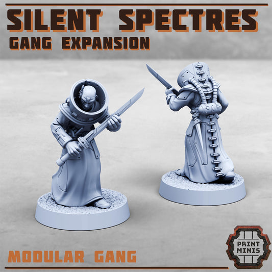 Silent Spectres - Gang Expansion - Silent Spectres Gang - Sci-Fi Grimdark Mercenaries by Print Minis