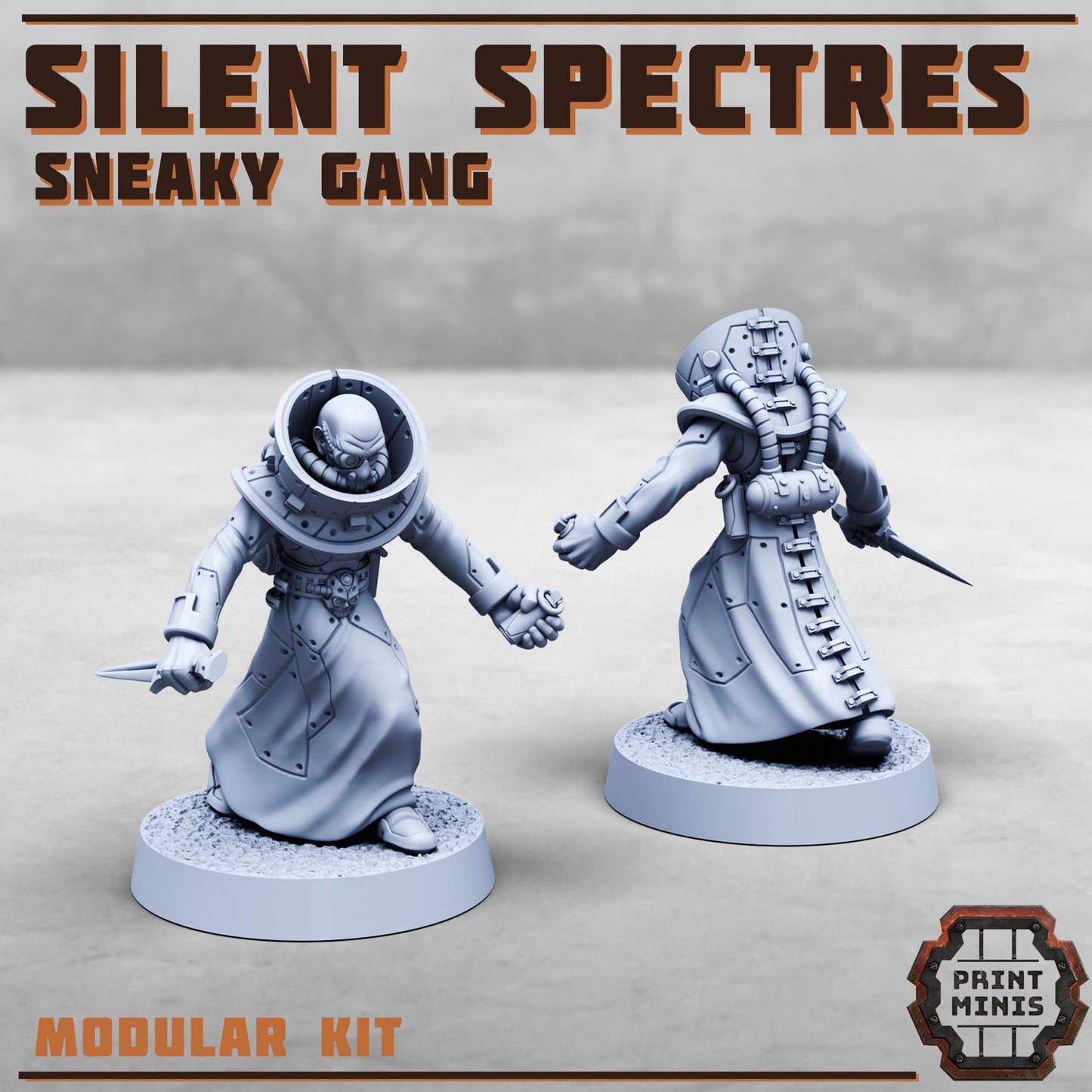 The Silent Spectres - a Sneaky Gang - Silent Spectres Gang - Sci-Fi Grimdark Mercenaries by Print Minis