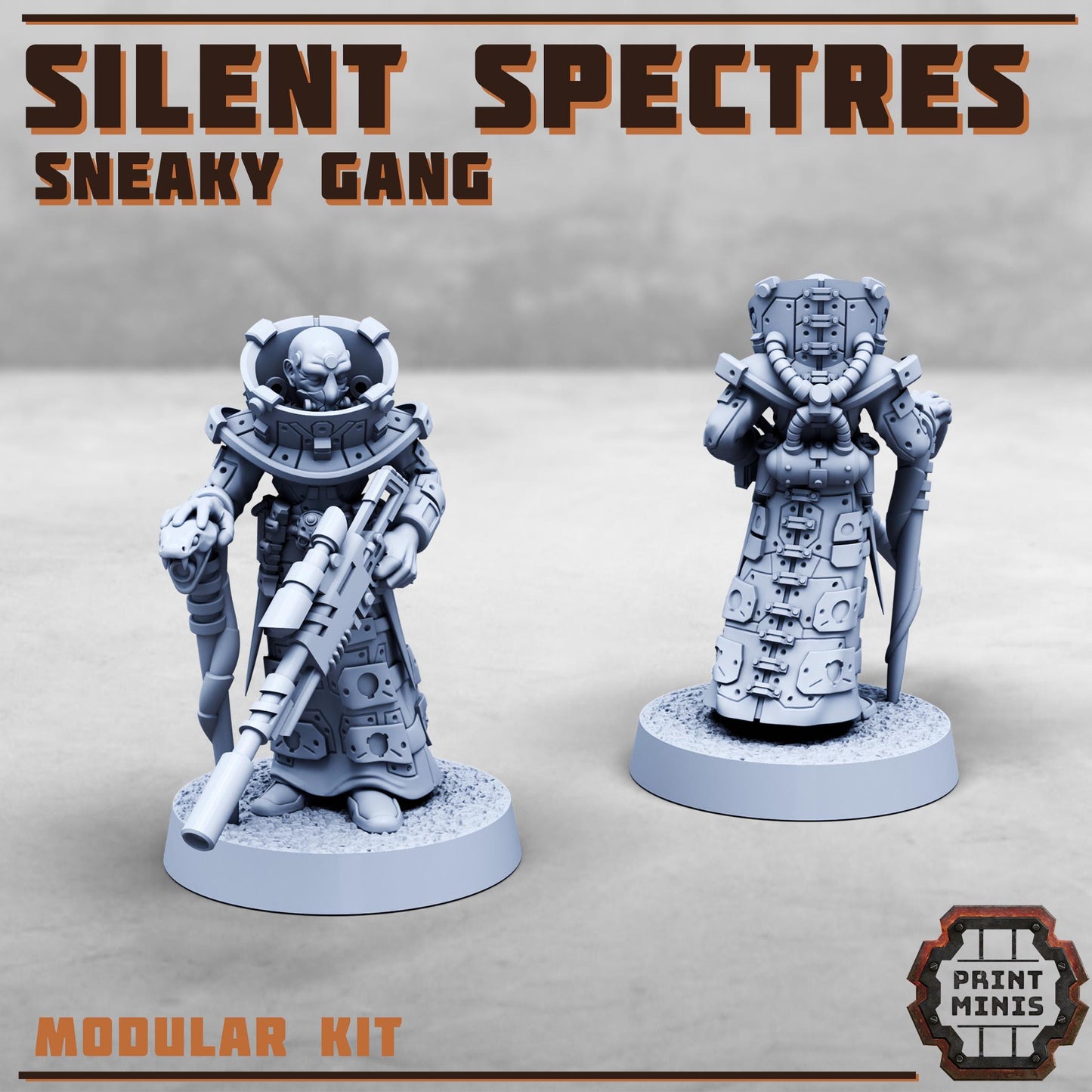 The Silent Spectres - a Sneaky Gang - Silent Spectres Gang - Sci-Fi Grimdark Mercenaries by Print Minis