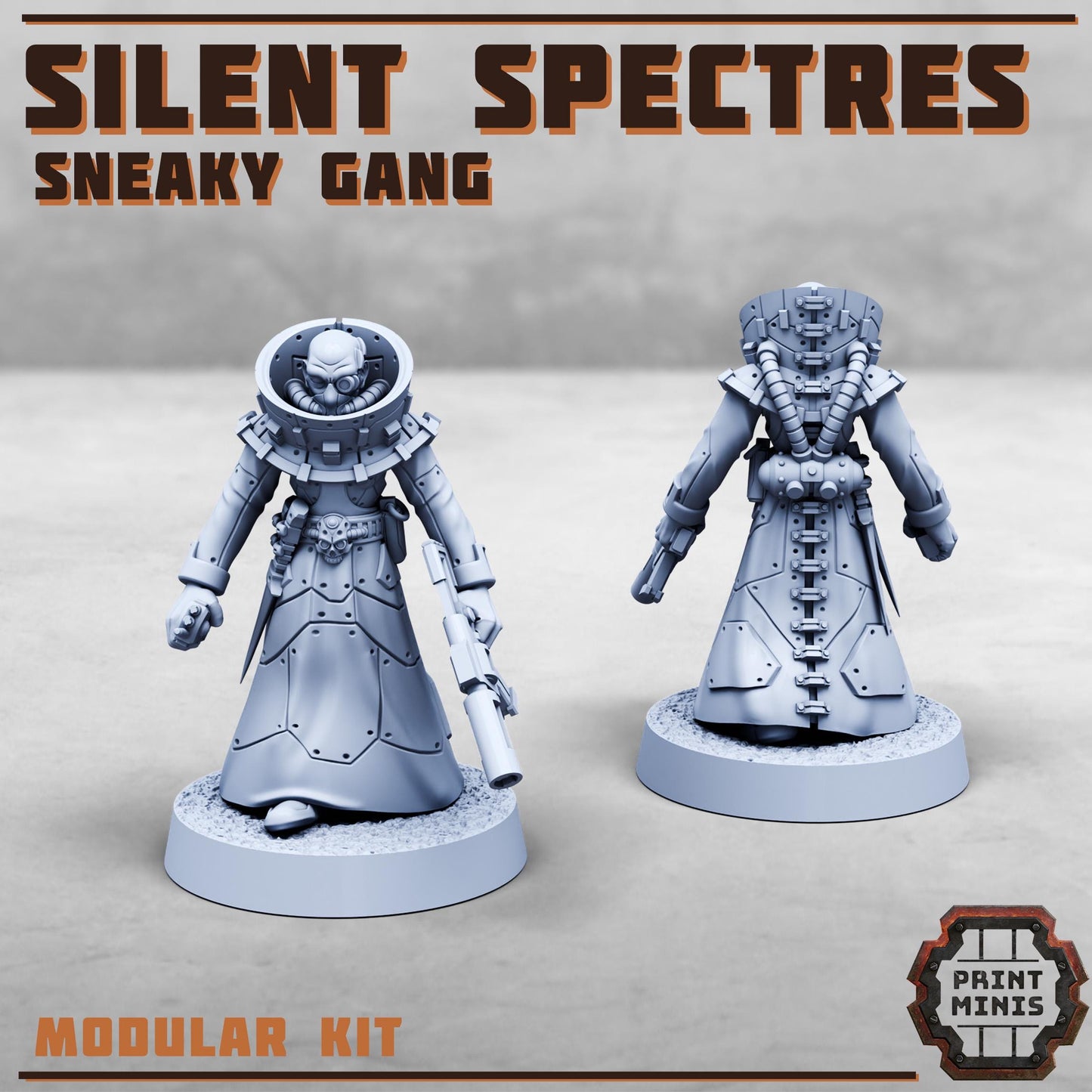 The Silent Spectres - a Sneaky Gang - Silent Spectres Gang - Sci-Fi Grimdark Mercenaries by Print Minis