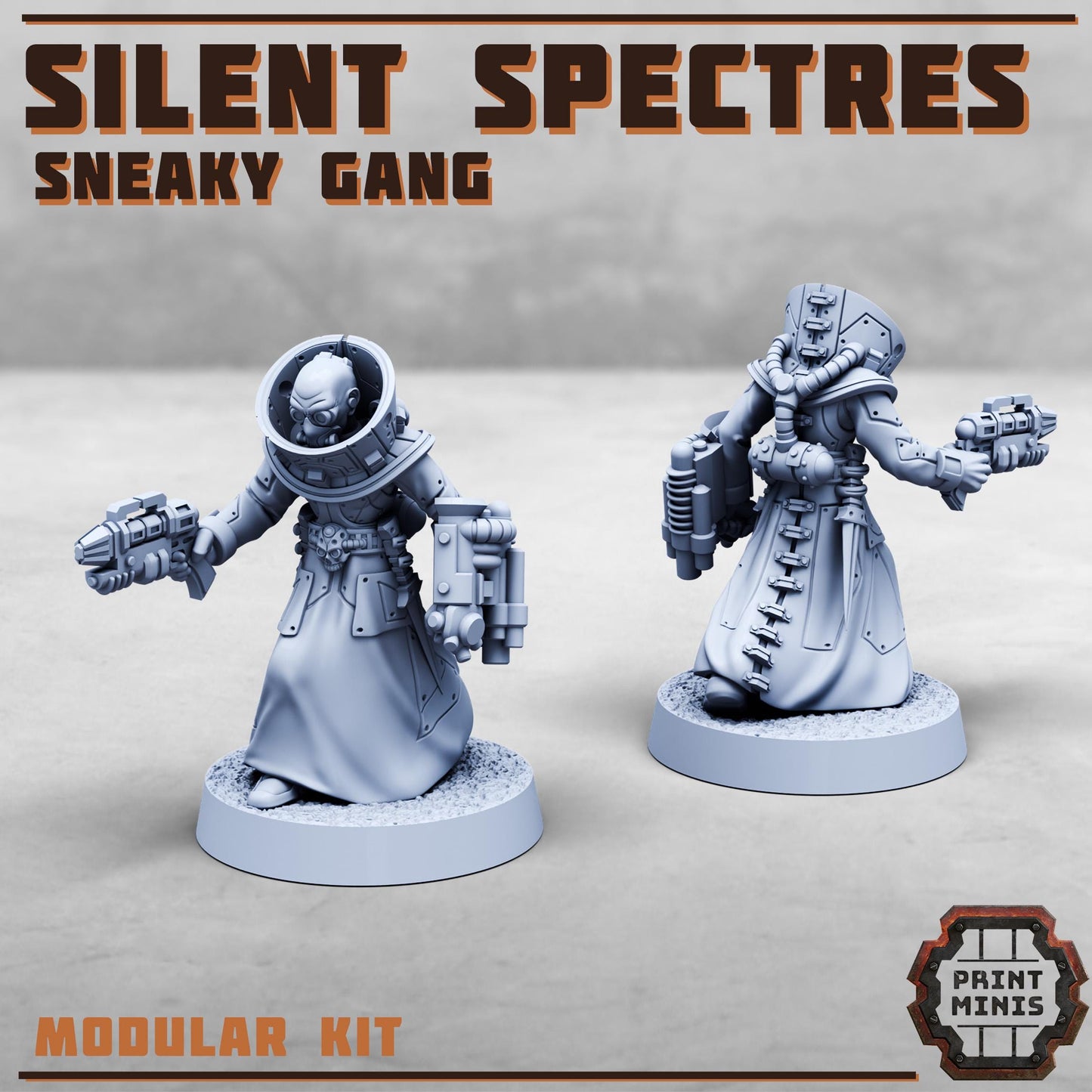 The Silent Spectres - a Sneaky Gang - Silent Spectres Gang - Sci-Fi Grimdark Mercenaries by Print Minis