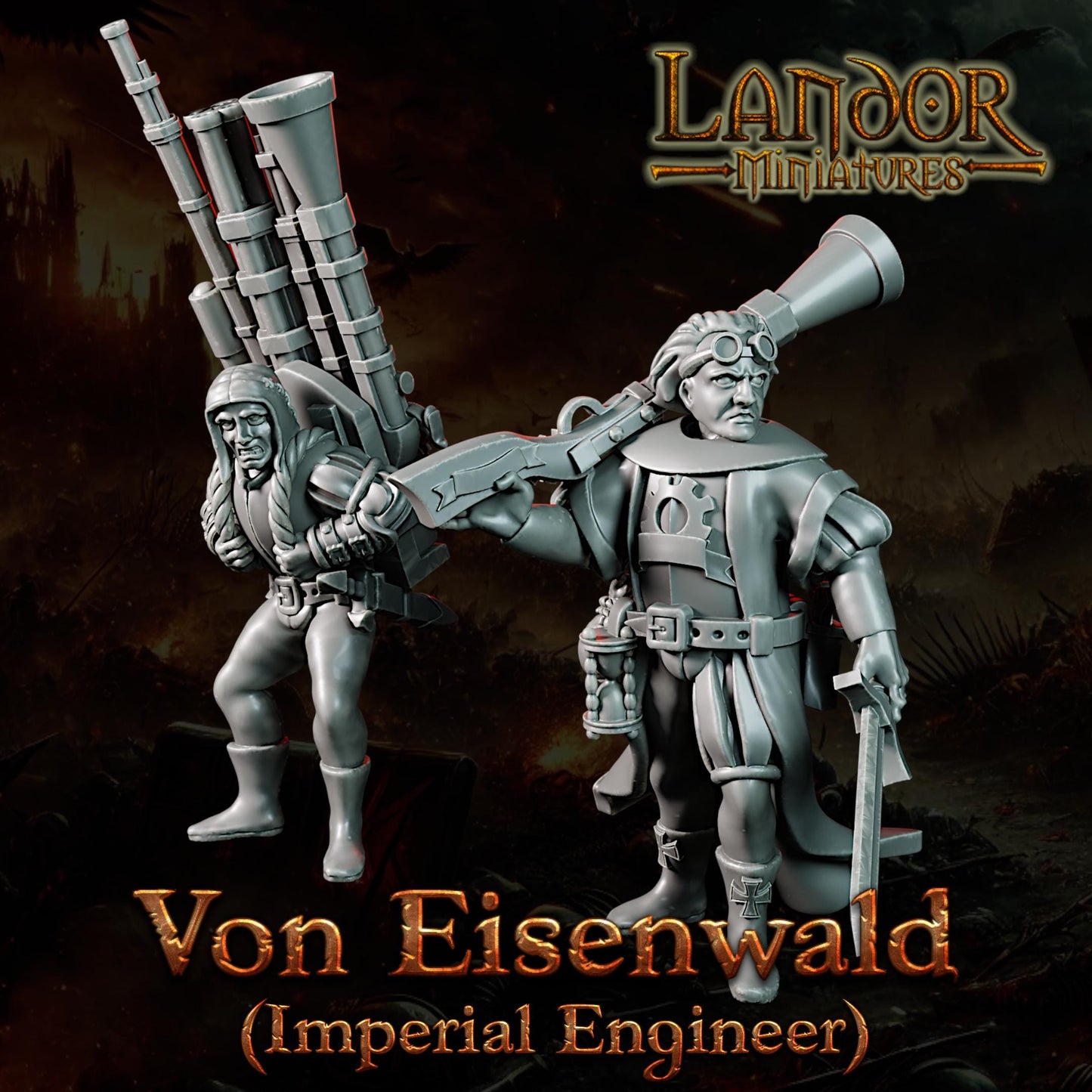 Von Eisenwald (Imperial Engineer), Modular Empire miniatures by Landor Miniatures! Empire for Fantasy Wargames
