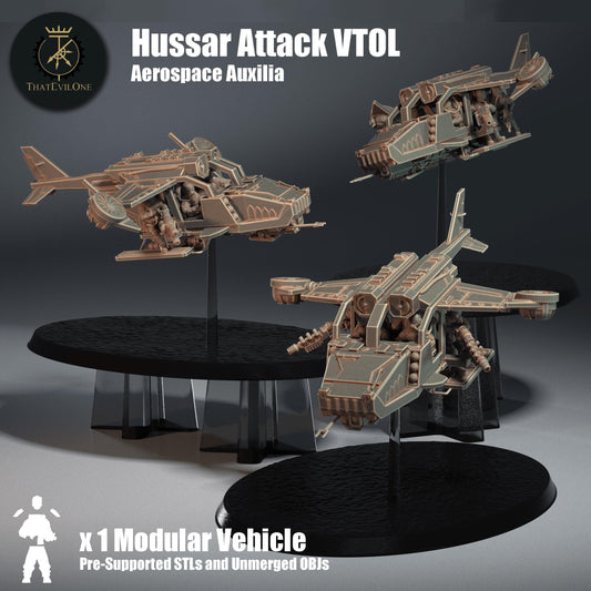 Aerospace Hussar Attack VTOL, Modular Sci-Fi Vehicles by ThatEvilOne, Sci-Fi Wargames Proxy