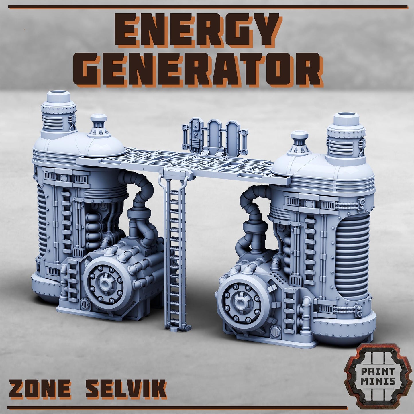 Plasma Energy Generator - Sci-Fi Space Industrial Terrain by Print Minis