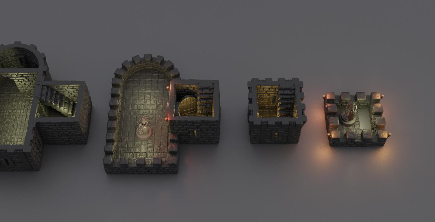 Old Town Watch - Tabletop Terrain - 28 MM, Tabletop 3D Printed Terrain by MiniatureLand, Perfect for Wargaming and RPGs