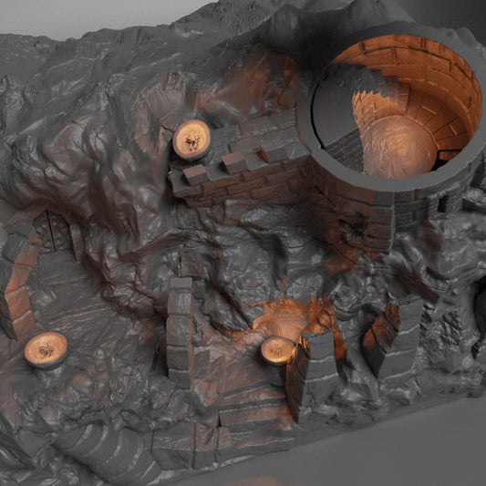 Old Tomb- Tabletop Terrain - 28 MM, Tabletop 3D Printed Terrain by MiniatureLand, Perfect for Wargaming and RPGs
