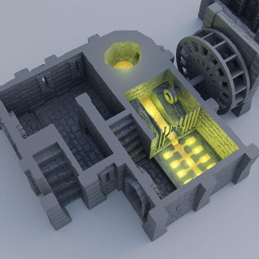 Medieval Foundry- Tabletop Terrain - 28 MM, Tabletop 3D Printed Terrain by MiniatureLand, Perfect for Wargaming and RPGs