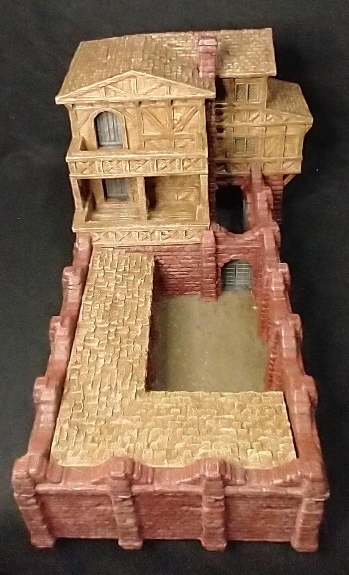 Medieval Slaver Manor - Tabletop Terrain - 28 MMTabletop 3D Printed Terrain by MiniatureLand, Perfect for Wargaming and RPGs