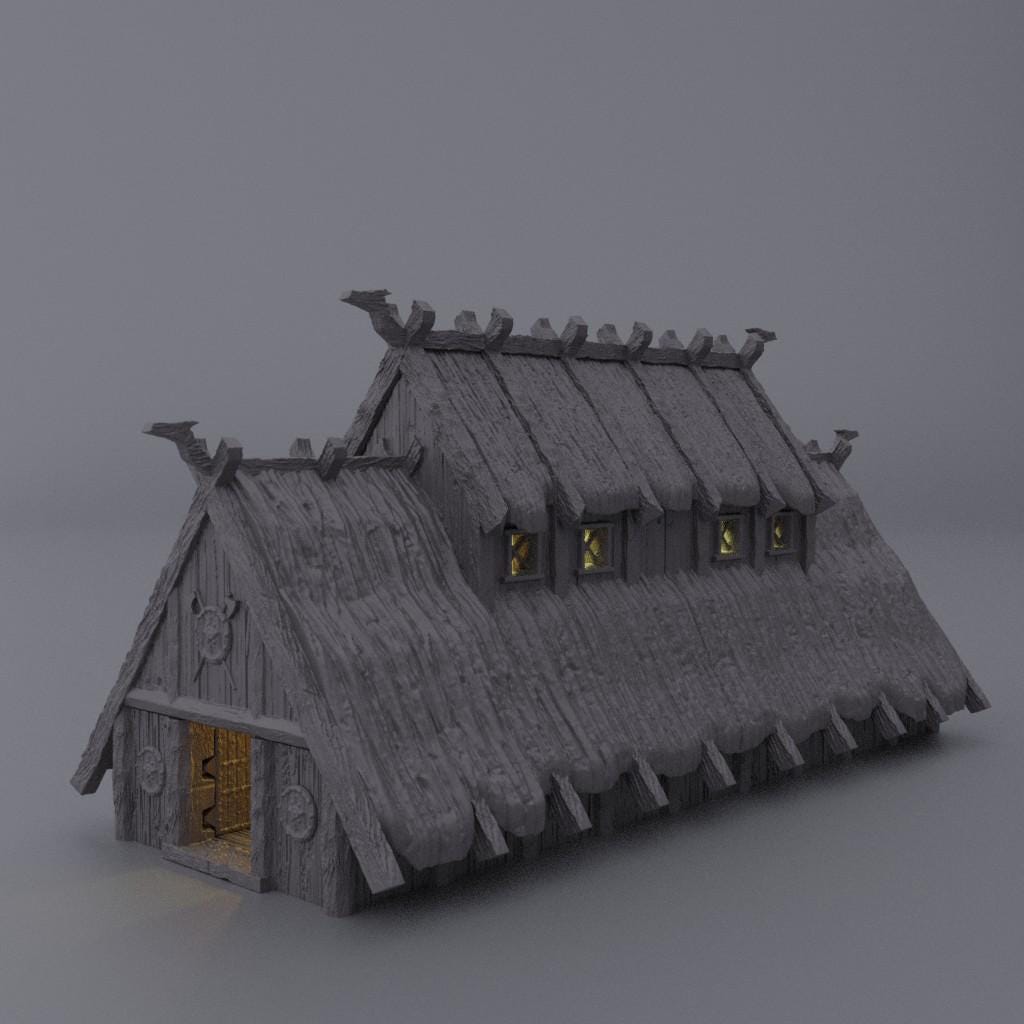 Viking MeadHouse - Tabletop Terrain - 28 MM, Tabletop 3D Printed Terrain by MiniatureLand, Perfect for Wargaming and RPGs