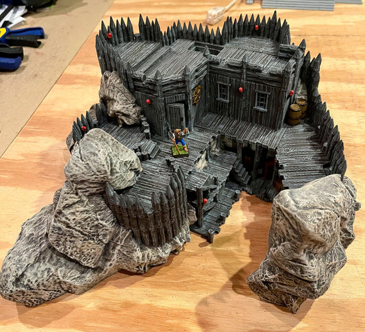 Small Pirate Cove - Tabletop Terrain - 28 MM Tabletop 3D Printed Terrain by MiniatureLand, Perfect for Wargaming and RPGs