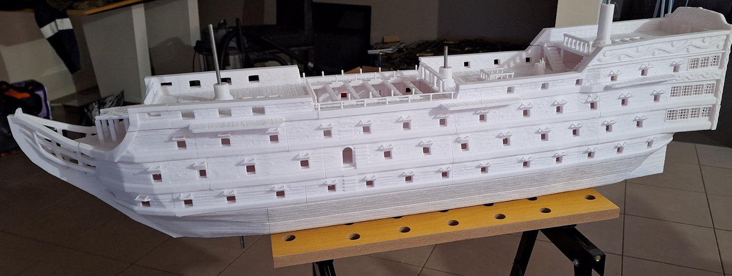 Manowar ship- Tabletop Terrain - 28 MM, Tabletop 3D Printed Terrain by MiniatureLand, Perfect for Wargaming and RPGs