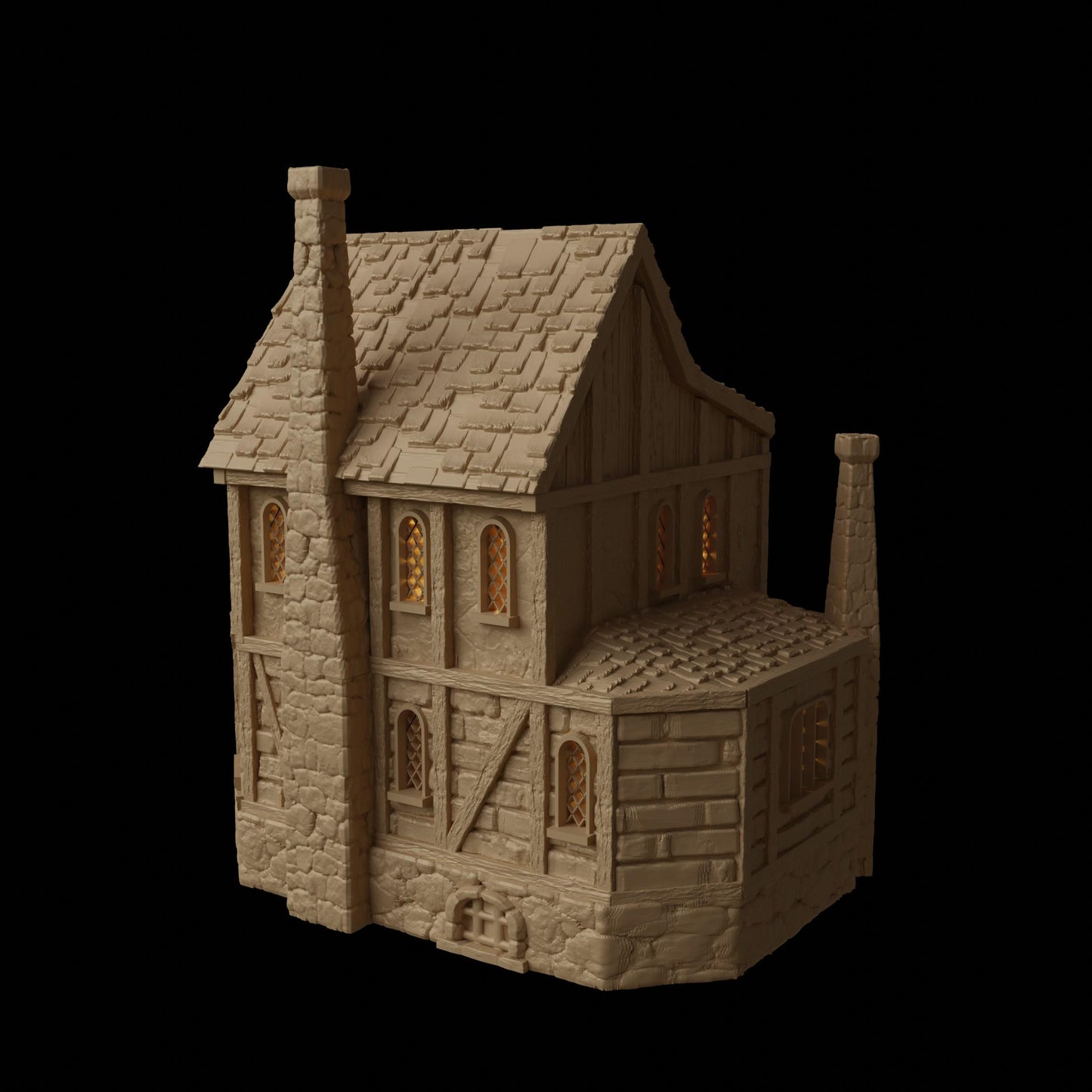 Medieval Apothecary - Tabletop Terrain - 28 MM, Tabletop 3D Printed Terrain by MiniatureLand, Perfect for Wargaming and RPGs