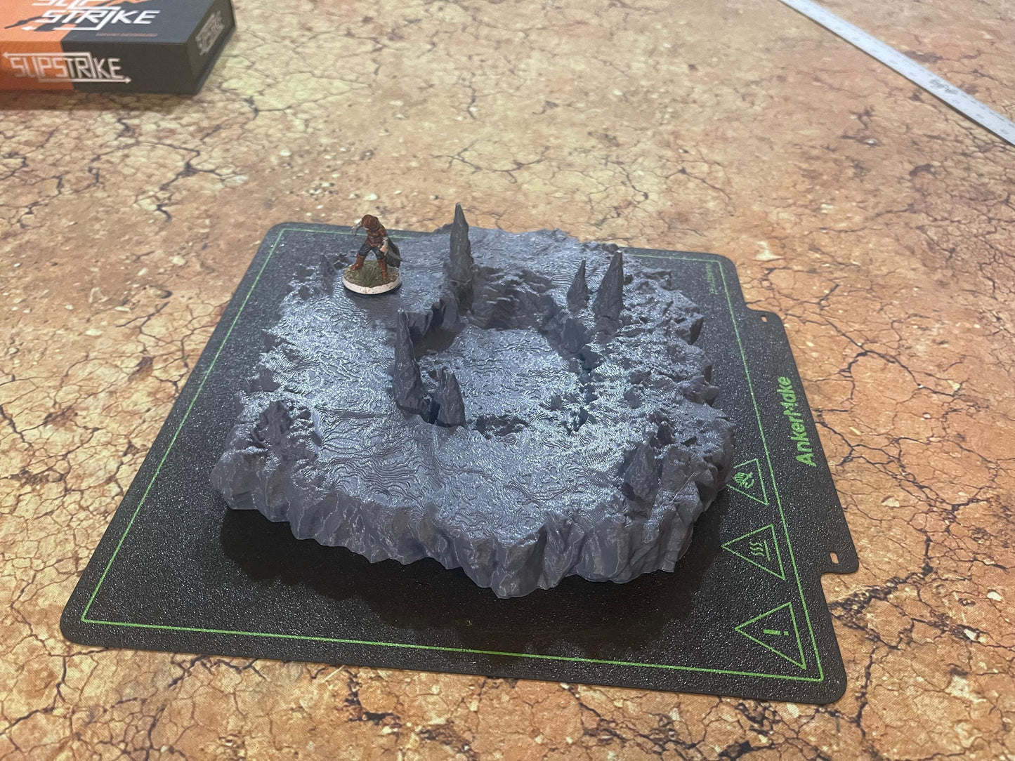 Raised Caverns - Tabletop Terrain - 28 MM, Tabletop 3D Printed Terrain by MiniatureLand, Perfect for Wargaming and RPGs