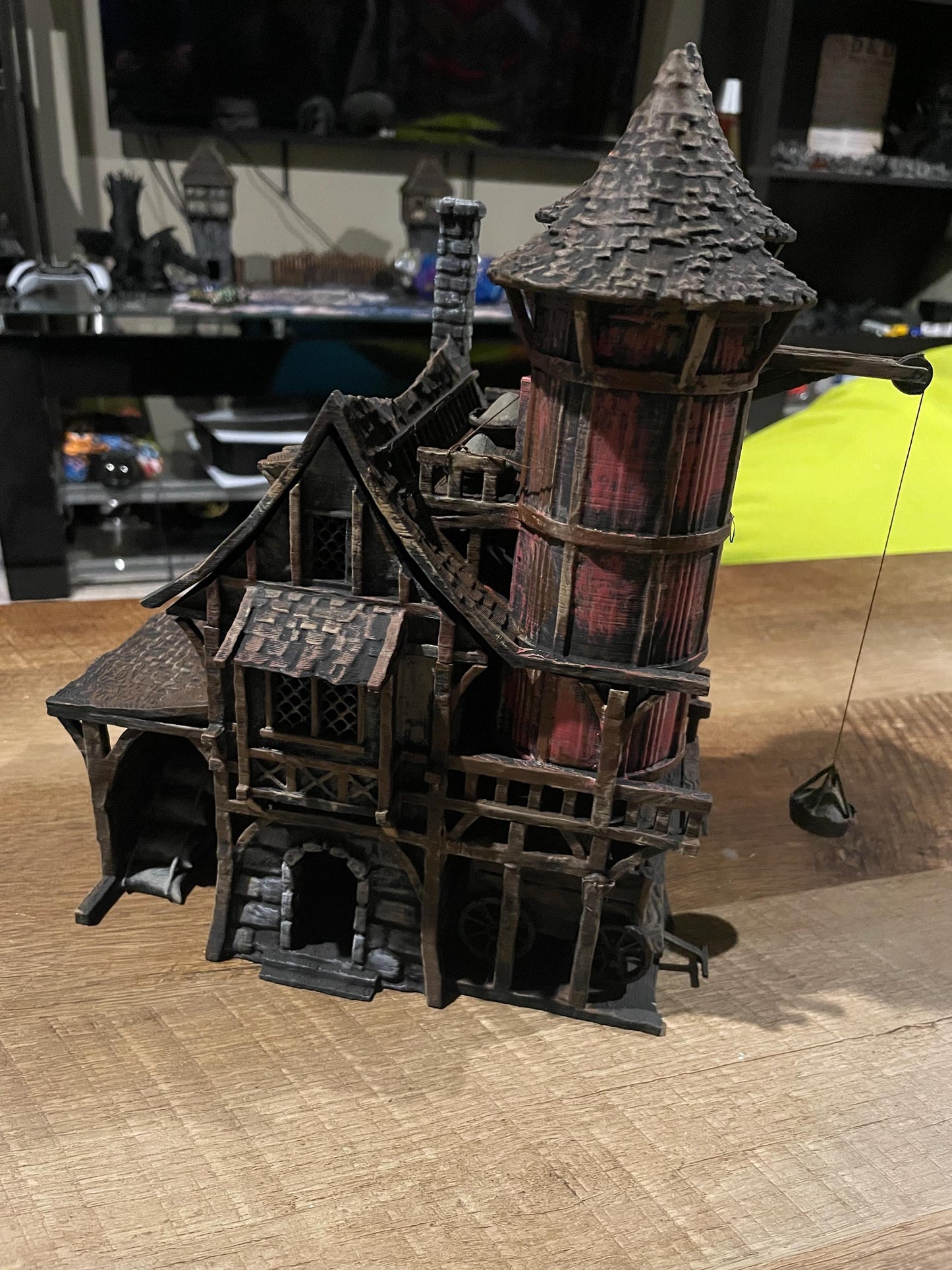 Medieval Grain Silo - Tabletop Terrain - 28 MM, Tabletop 3D Printed Terrain by MiniatureLand, Perfect for Wargaming and RPGs