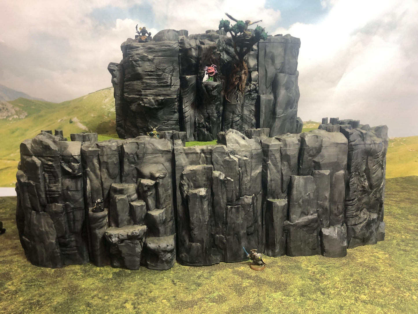 Massive Cliffs : Core Set by GameScape3D - 3D Printed Tabletop Terrain, Perfect for Wargames, Board Games, Role Playing Games