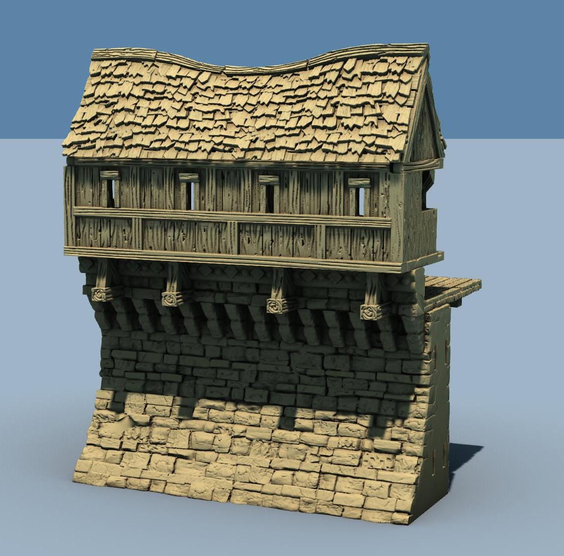 ARX RENOVATUR EXPANSION: Wall fortifications and Towers by GameScape3D - 3D Printed Tabletop Terrain, Perfect for Wargames