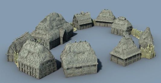 Eastlingham: Rural Peasant Hamlet by GameScape3D - 3D Printed Tabletop Terrain, Perfect for Wargames, Board Games, RPGs