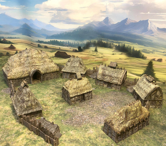 Eastlingham: Rural Peasant Hamlet by GameScape3D - 3D Printed Tabletop Terrain, Perfect for Wargames, Board Games, RPGs